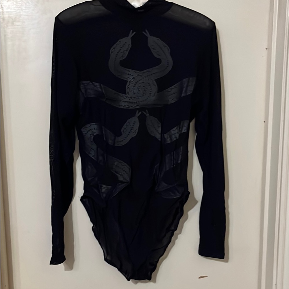 Black Long Sleeve Bodysuit